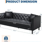 Heritage Tufted Leather Sofa