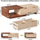 Expandable Storage Coffee Table with Sliding Top