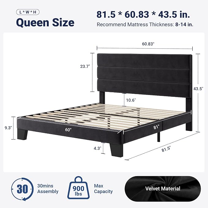 Minimalist Upholstered Bed