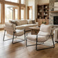 Montrose Fabric & Leather Accent Chair
