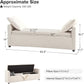 Modern Upholstered Storage Bench with Pillows