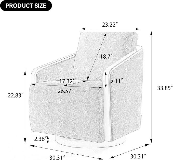 Elmhurst™ Swivel Barrel Chair