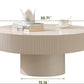 Modern Round Fluted Coffee Table