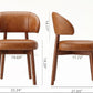 Camden Mid-Century Modern Leather Dining Chair Set
