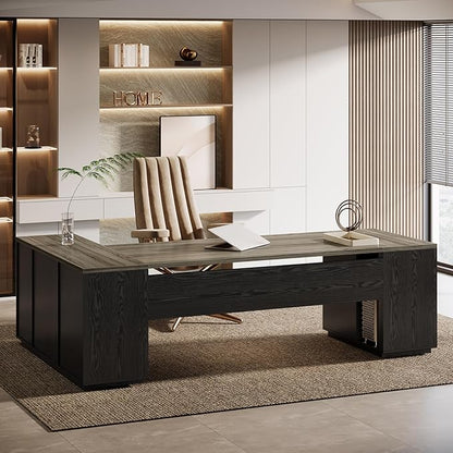 RegalCore L-Shaped Executive Office Desk with File Storage