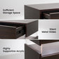 Modern LED 3-Drawer Nightstand
