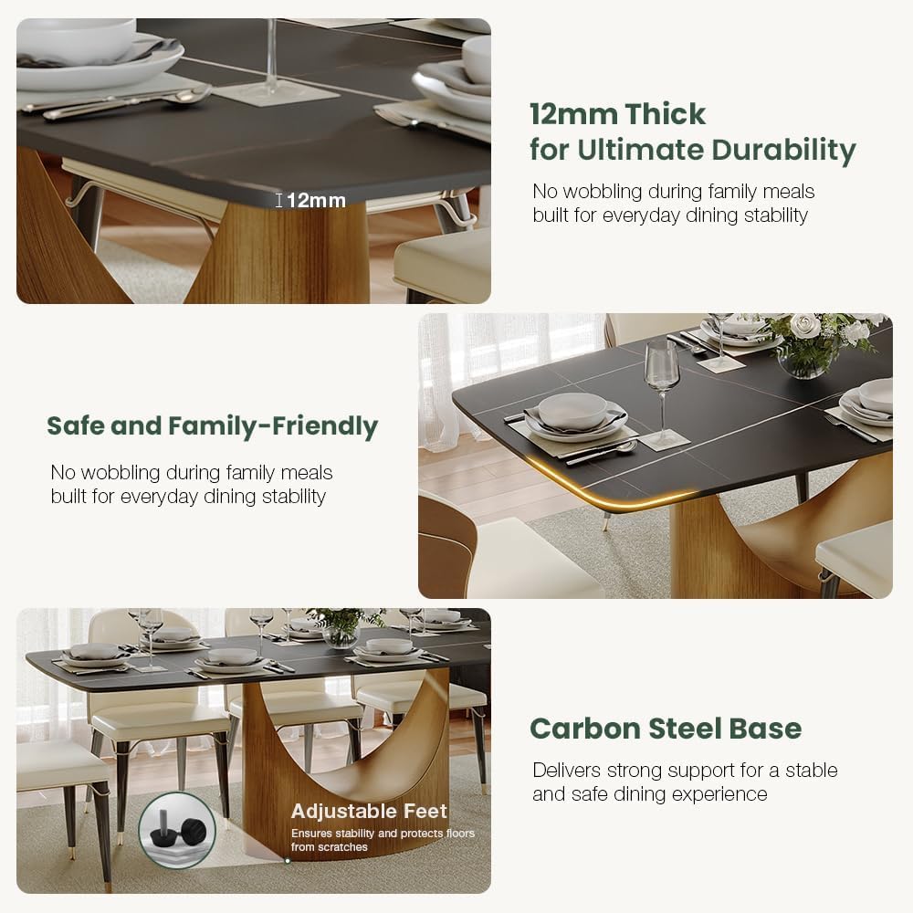Pandora Luxe™ Sintered Stone Dining Table