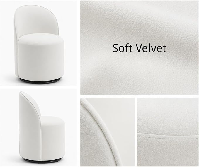 Alden 360° Upholstered Swivel Chair Set