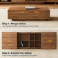 Modern Wood Coffee Table with Hidden Storage