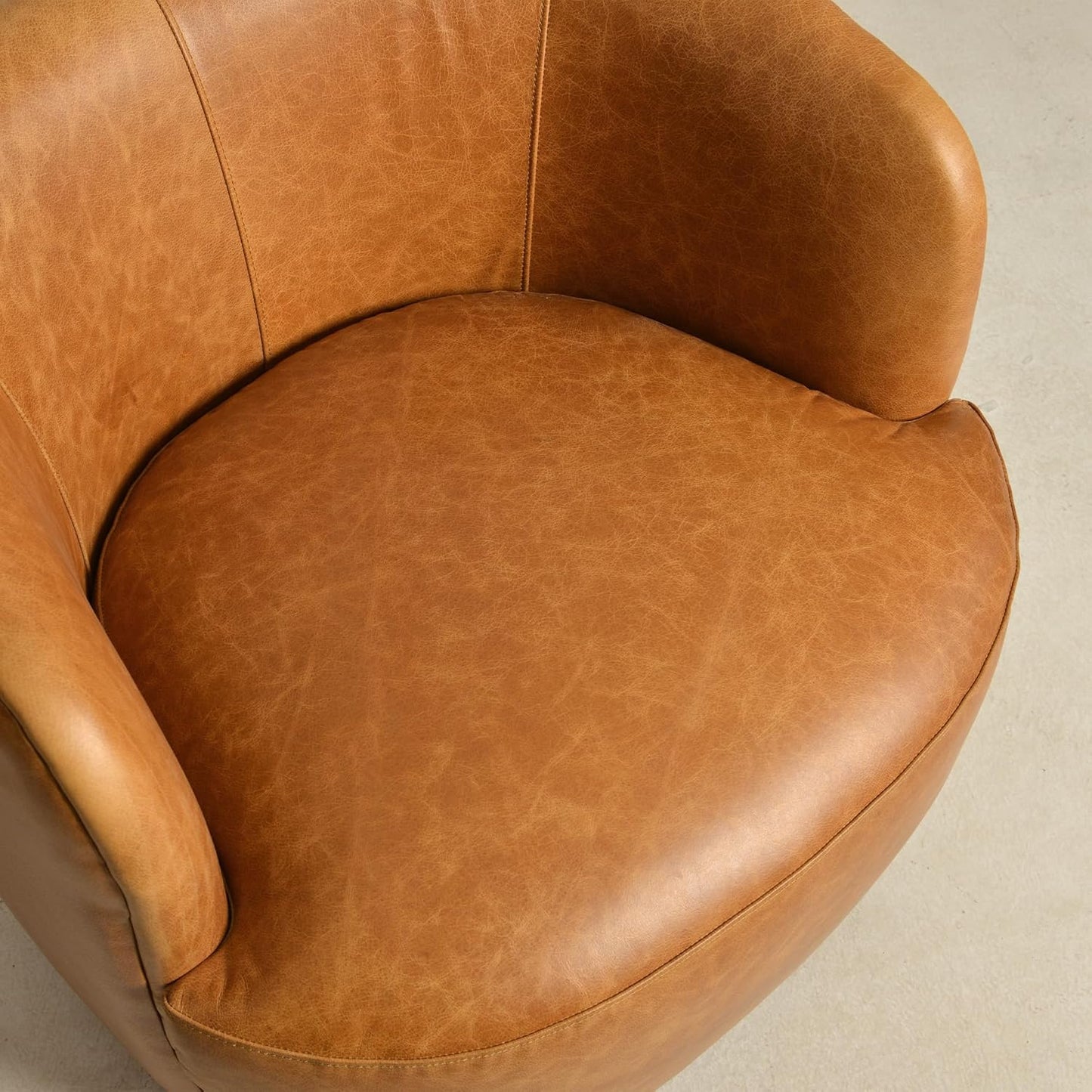 Estate Collection™ Genuine Leather Swivel Accent Chair