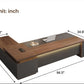 ApexGlow™ Executive L-Shaped Desk