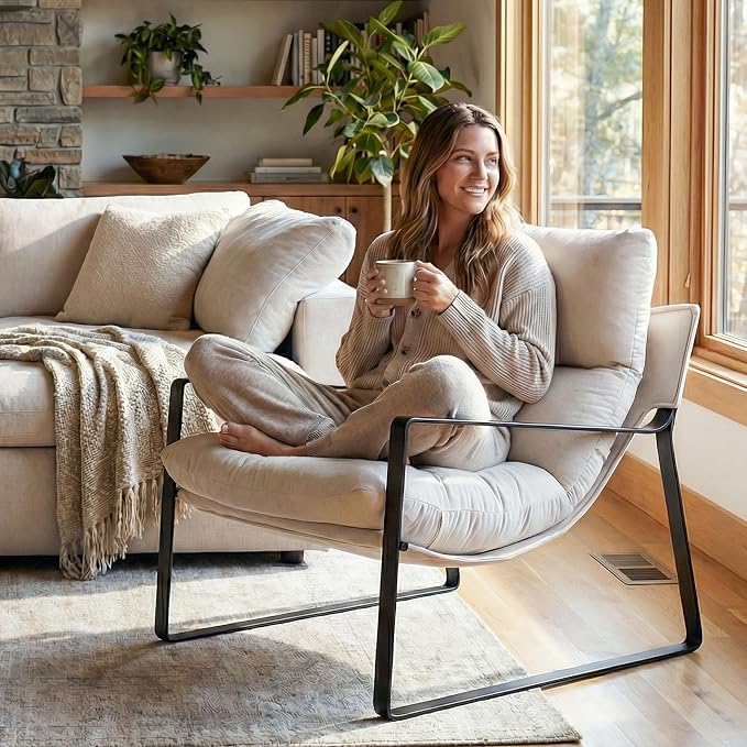 Montrose Fabric & Leather Accent Chair