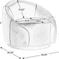 Sherpa Swivel Barrel Accent Chair