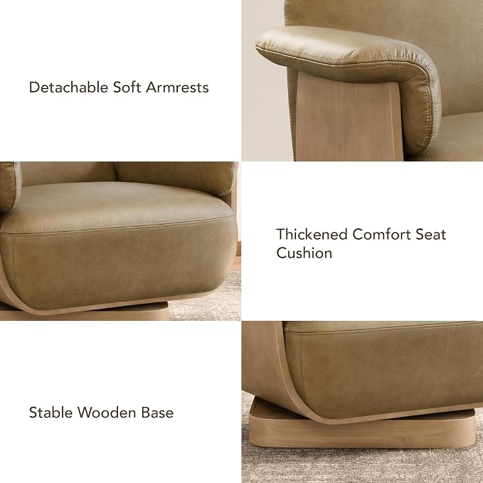 Montclair™ Leather Swivel Chair & Ottoman Set