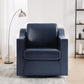 Fairmont™ Genuine Leather Swivel Barrel Chair