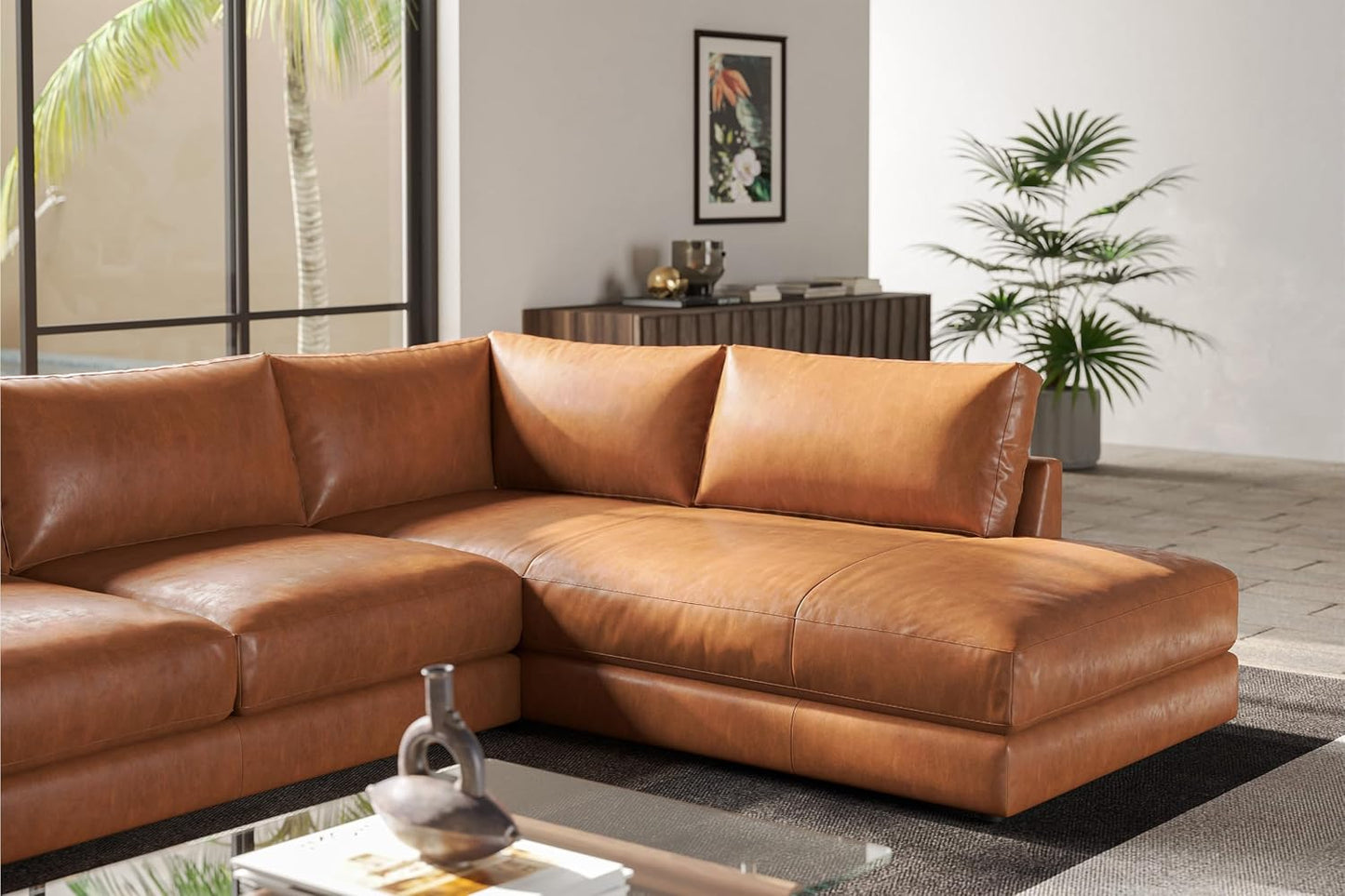 Monte Carlo™ Nappa Leather Sectional