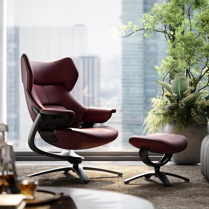 Wellington™ Genuine Leather Recliner & Ottoman