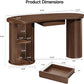 Aurelia Curve Desk with Storage