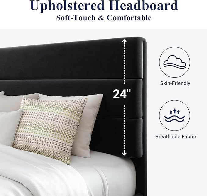 Minimalist Upholstered Bed