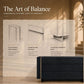 Modern Architectural Wood Dresser with Gold-Capped Feet