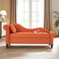 Modern Velvet Storage Chaise Lounge
