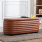 Modern Leather Storage Ottoman Bench