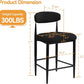 Modern Bouclé Counter Stool Set
