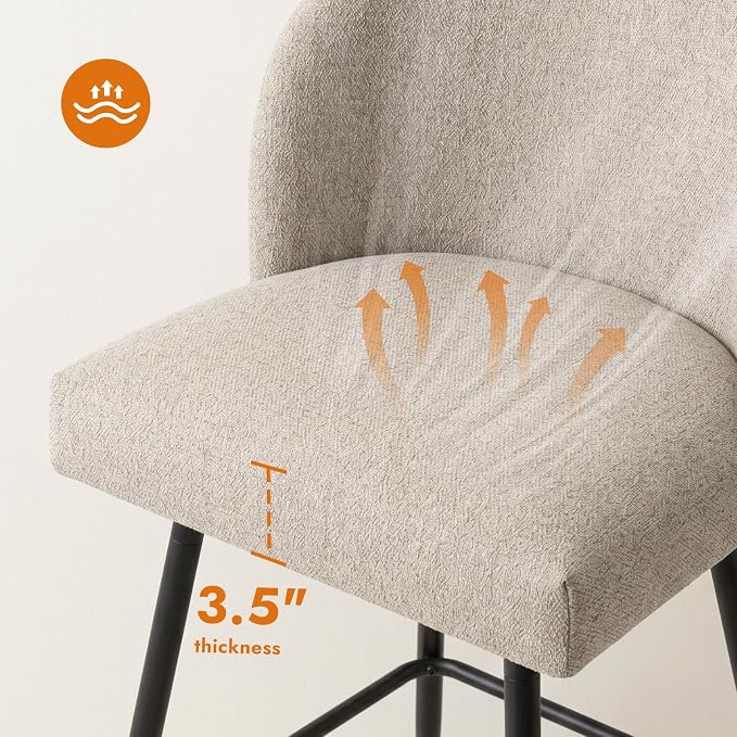 ComfortCurve 360° Swivel Bar Stool Set