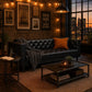 Heritage Tufted Leather Sofa