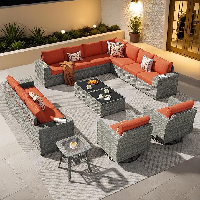 Sunset Ember 16-Piece Patio Fire Pit Set