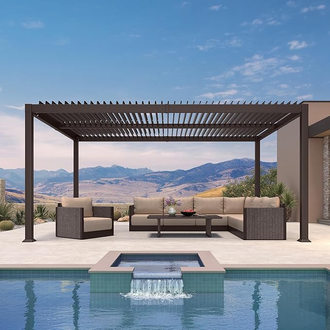 Modern Luxe Louvered Pergola