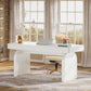 Luna Luxe Executive Desk with Storage Drawers