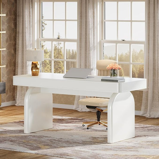 Luna Luxe Executive Desk with Storage Drawers