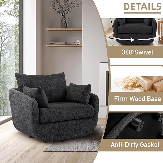 CozyCove™ 360° Swivel Accent Chair
