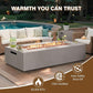 EmberLuxe Modular Fire Pit Table Set