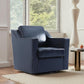 Fairmont™ Genuine Leather Swivel Barrel Chair