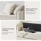 Modern Upholstered Storage Bench with Pillows