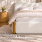 Cloud Curve Upholstered Platform Bed