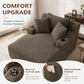 Modern Oversized Corduroy Cloud Chaise Lounge