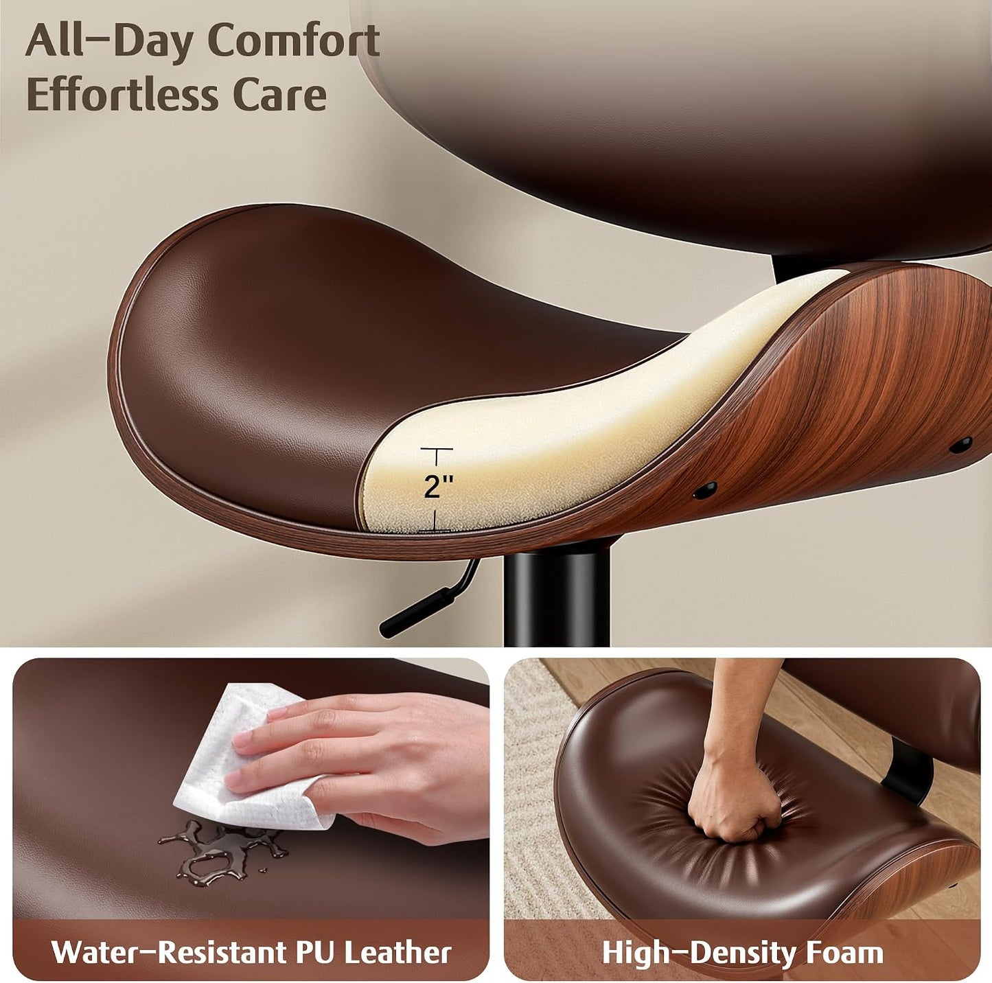 ContourLift 360° Adjustable Bar Stool Set