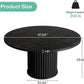 Aurelia Fluted Round Dining Table