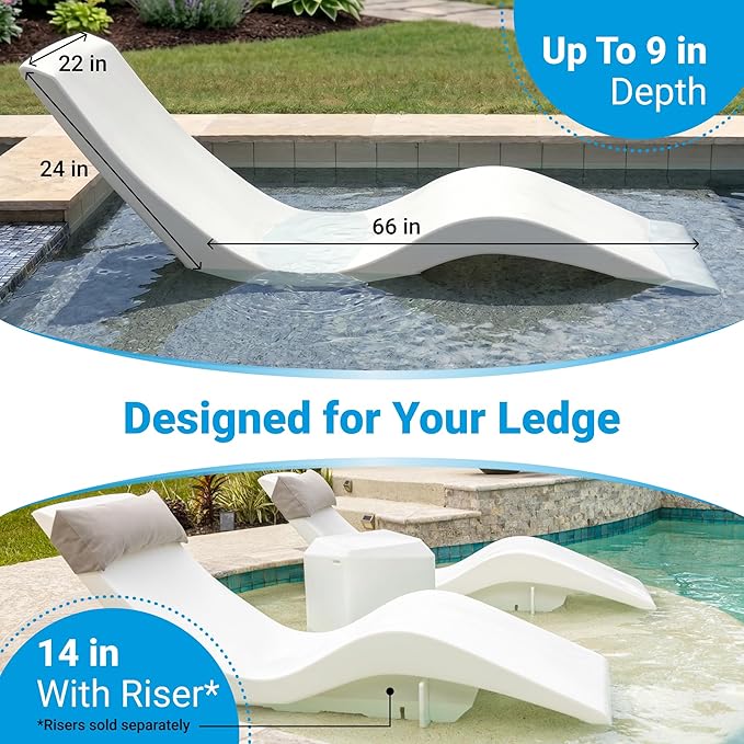 Azure Reef Sun Shelf Lounger Set