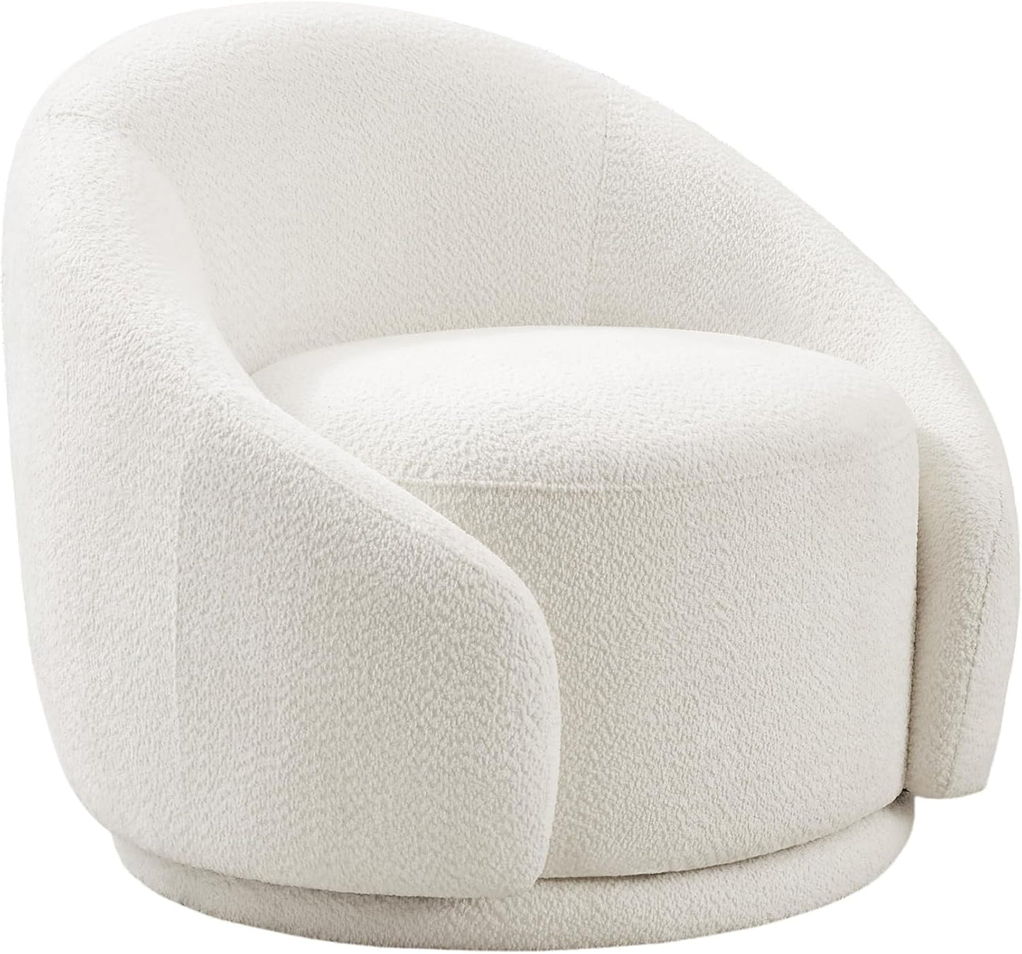 Sherpa Swivel Barrel Accent Chair