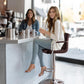 Contour Comfort Swivel Bar Stool Set