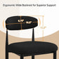 Modern Bouclé Counter Stool Set