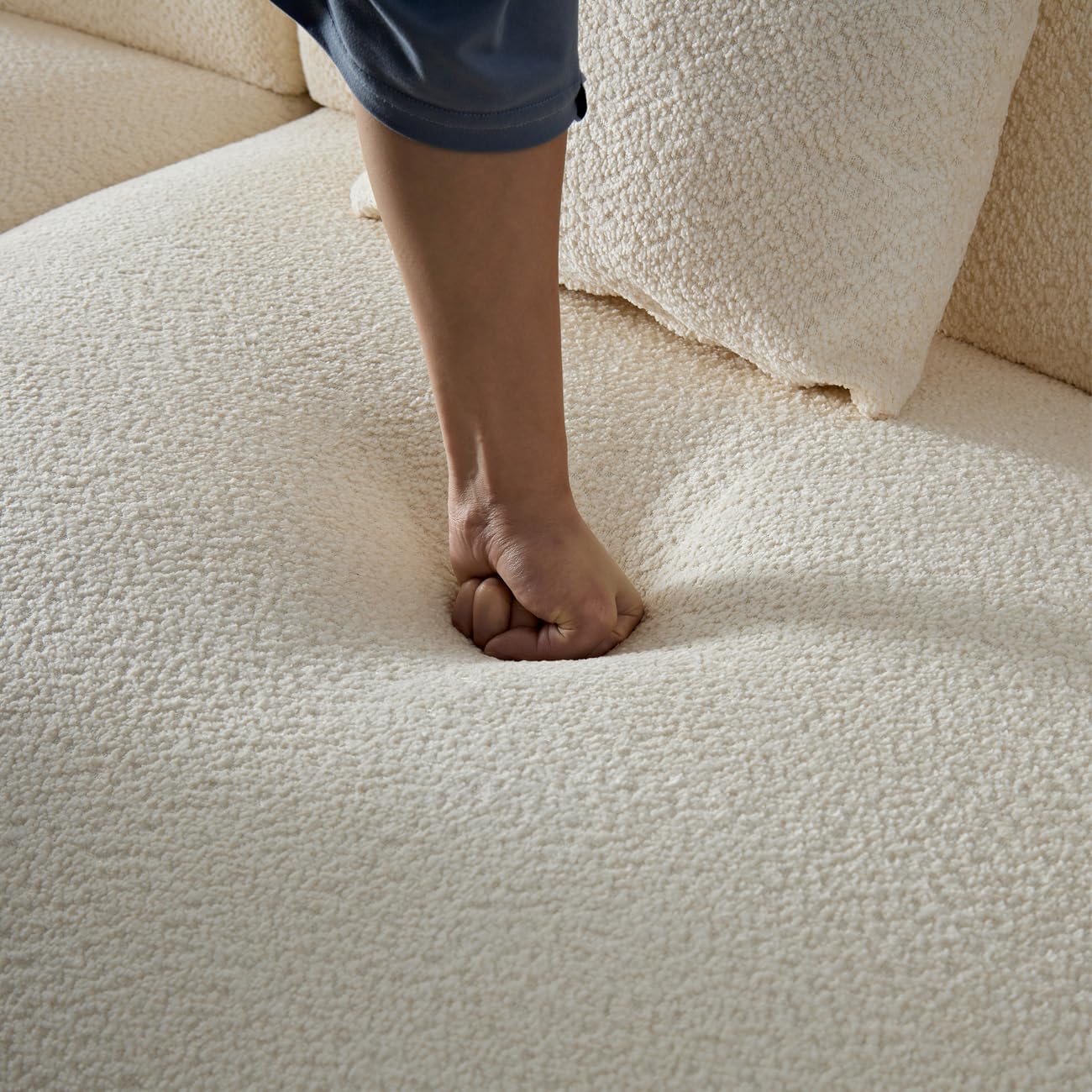 CloudCurve Bouclé Modular Sofa