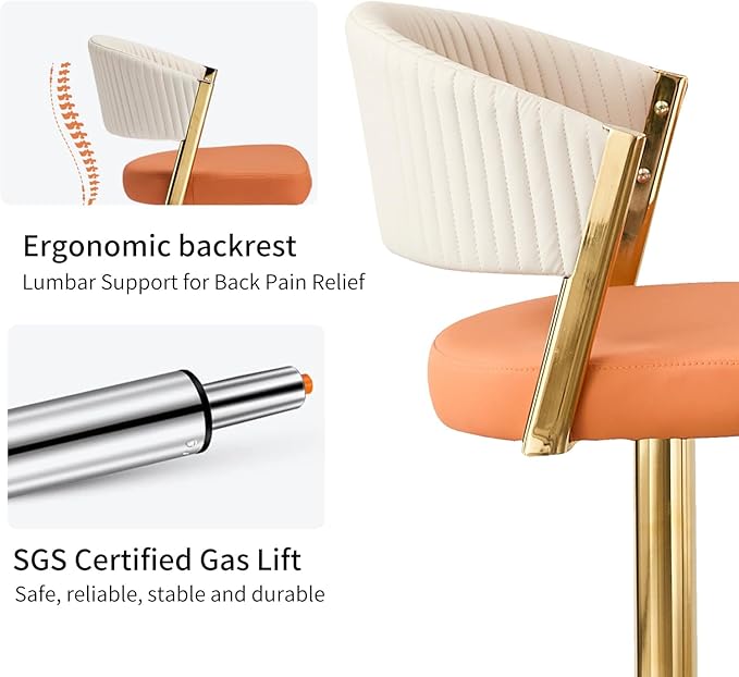 Crestview Luxe Adjustable Bar Stool Set