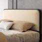 Modern Curved Upholstered Platform Bed