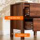 Mid-Century Walnut Nightstand Set