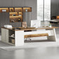 Grandview Executive L-Shaped Desk with File Storage